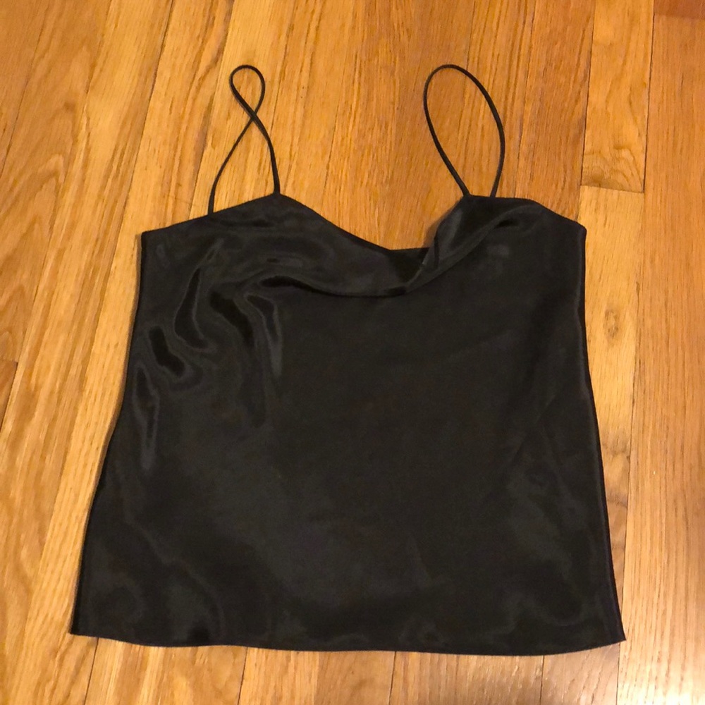 Milly black satin cami.  Perfect! Size 4.